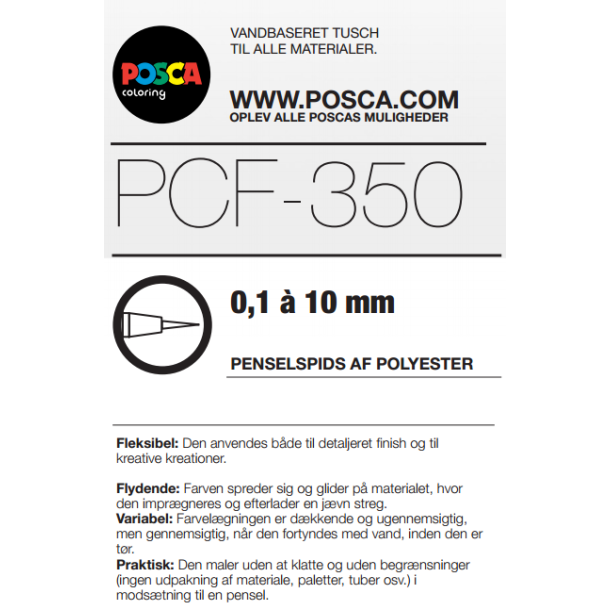 POSCA PCF-350 1 - 10 mm