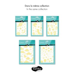 Selvlysende Klistermrker - Spgelser