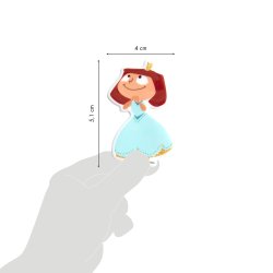 3D Klistermrker - Prinsesser