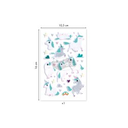 3D Klistermrker - Enhjrninger
