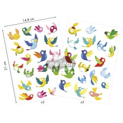 Klistermrker - Fugle