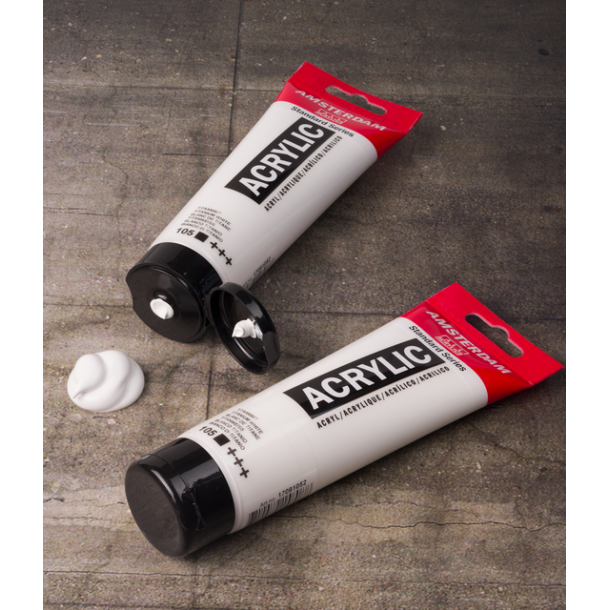 Happy Hour 2 for 1 - Amsterdam Akrylmaling Titanium White 120 ml.
