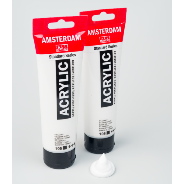 Happy Hour 2 for 1 - Amsterdam Akrylmaling Titanium White 120 ml.