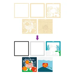 Wooden Art Craft Kit - Aperol Spitz