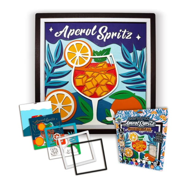 Wooden Art Craft Kit - Aperol Spitz