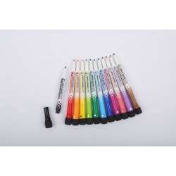 Mobee - Whiteboard Markers m. svamp 12-pak