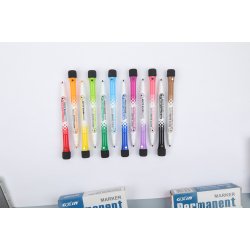 Mobee - Whiteboard Markers m. svamp 12-pak