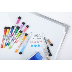 Mobee - Whiteboard Markers m. svamp 12-pak