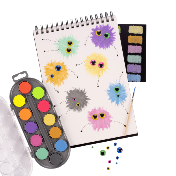 Akvarelst til Brn - Metalliske- &amp; Neonfarver