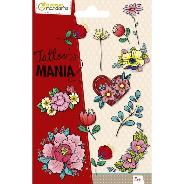 Midlertidige Tattoos - Blomster
