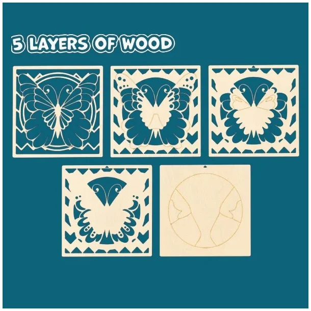 Wooden Art Craft Kit - Butterfly