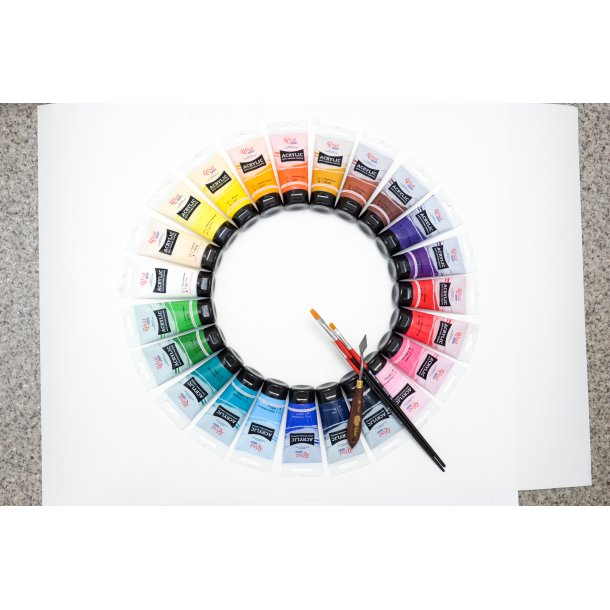 Rosa Akrylmaling 75ml.