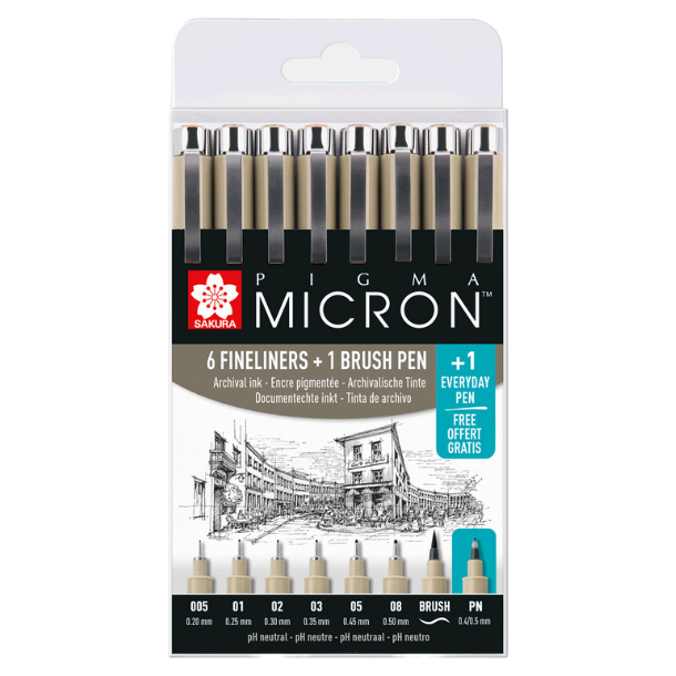 Sakura Pigma Micron 8-Pak