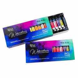 ROSA Akvareltube st  - 24x10ml.