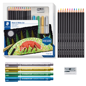 Staedtler Farveblyanter + Metallic Pens, 17-Pak