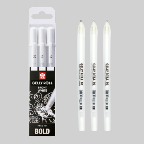 Gelly Roll Basic 3-Pak - White Bold