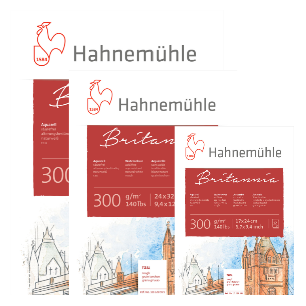 Hahnemhle Akvarelblok "Britannia" Rough