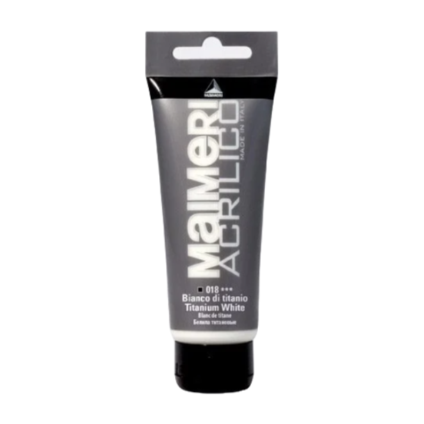 Maimeri Akrylmaling Heavy Body 75ml. Titanium White