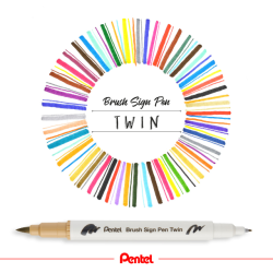 Pentel Brush Twinmarker