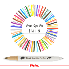 Pentel Brush Twinmarker
