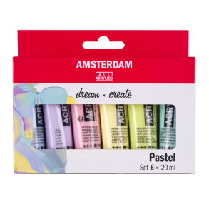 Amsterdam Akrylmaling, Pastel, 6x20 ML.