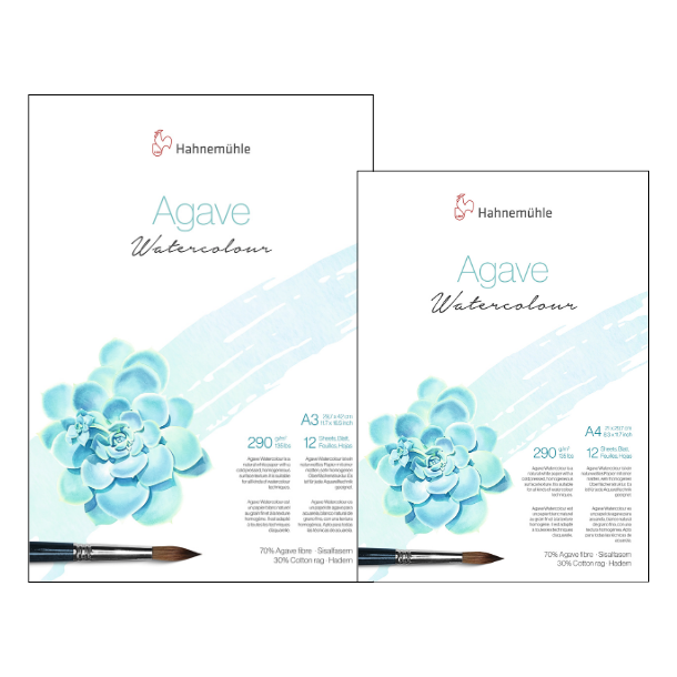 Hahnemhle Akvarelblok "Agave" 100% Naturligt