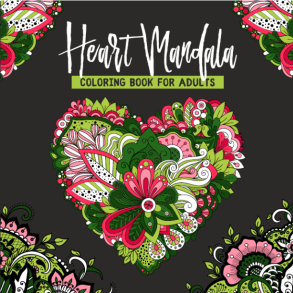 Heart Mandala - Coloring Book For Adults