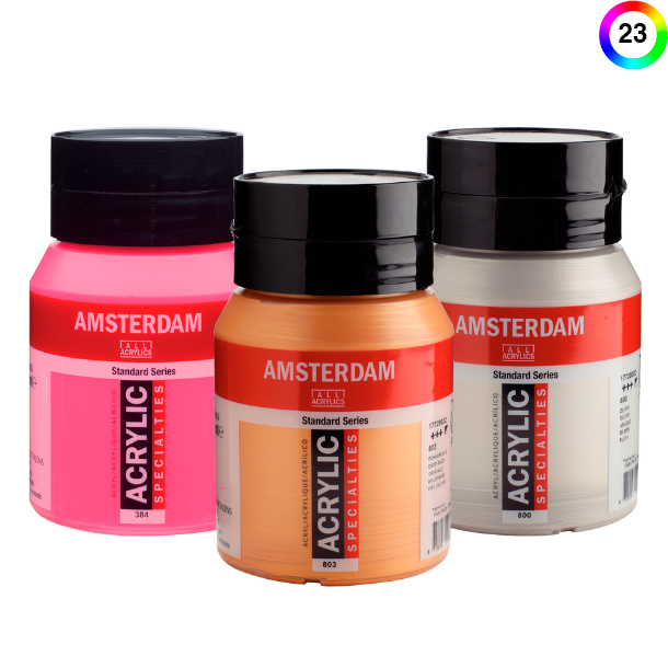 Amsterdam Akrylmaling 500 ml. Specialfarver