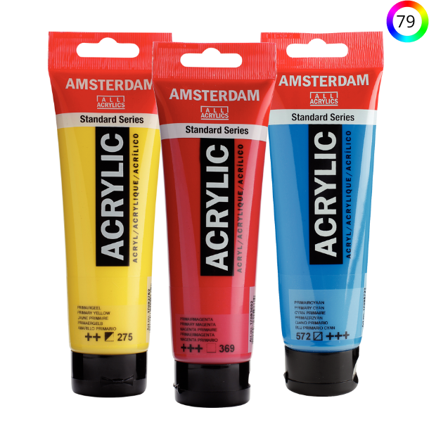 Amsterdam Akrylmaling 120 ml. Trans. Red Md (317)