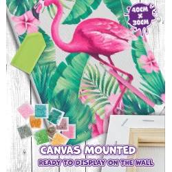 Diamond Art - Flamingo 30x40 cm