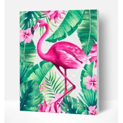 Diamond Art - Flamingo 30x40 cm