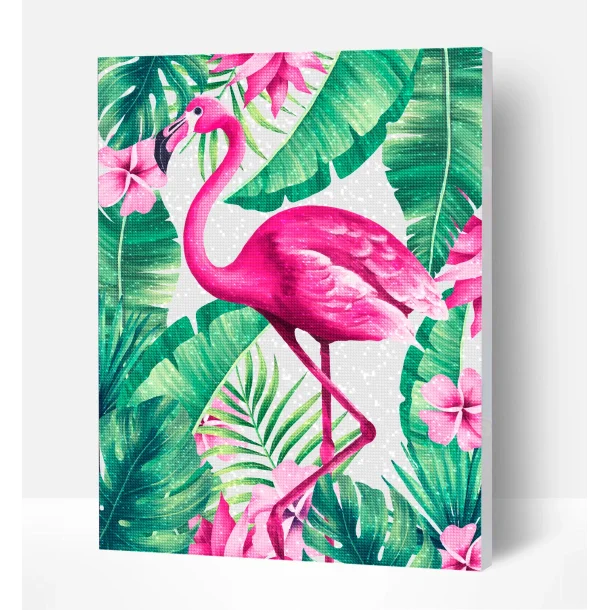 Diamond Art - Flamingo 30x40 cm