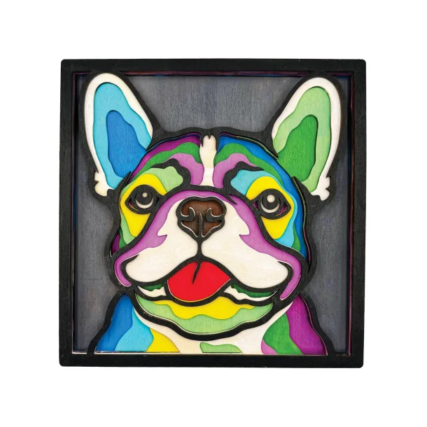 Wooden Art Craft Kit - French Bulldog
