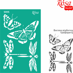ROSA Talent Reusable Adhesive Stencil "Summer 5005 13x20cm