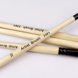 Artist Brushes Penselst 6-Pak - Natur, Flad