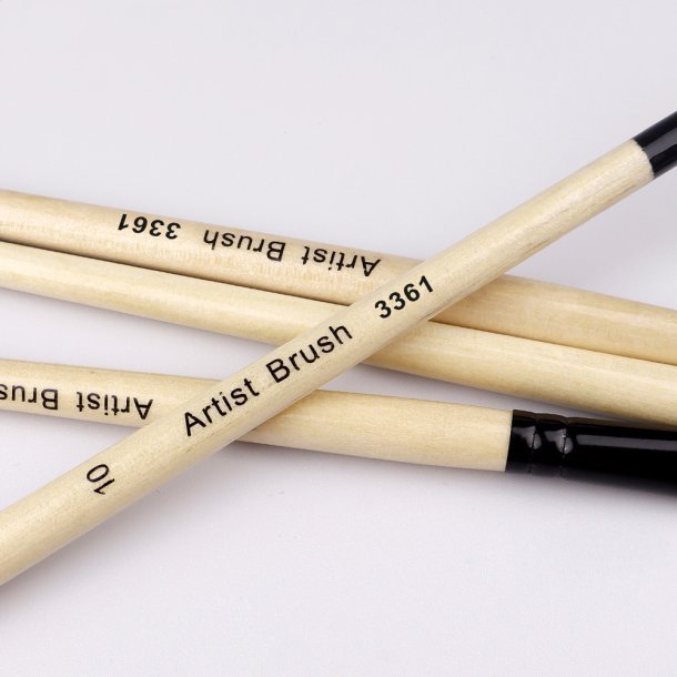 Artist Brushes Penselst 6-Pak - Natur, Oval