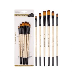 Artist Brushes Penselst 6-Pak - Natur, Oval