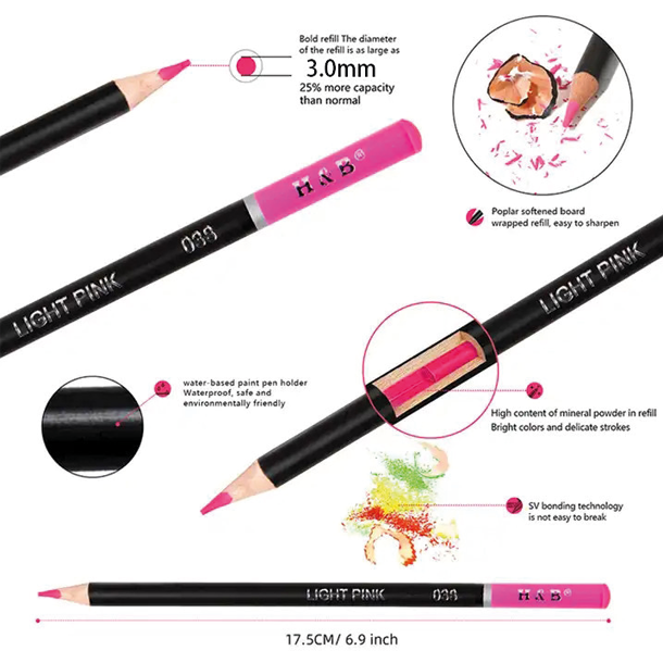 H&B Premium Farveblyanter - 24-stk.