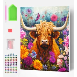 Diamond Painting - Highland Cow 30x40 cm