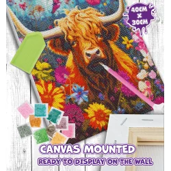 Diamond Painting - Highland Cow 30x40 cm