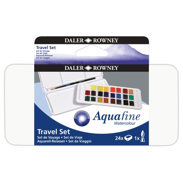 Aquafine Watercolor Travel-Set - 24-Pak