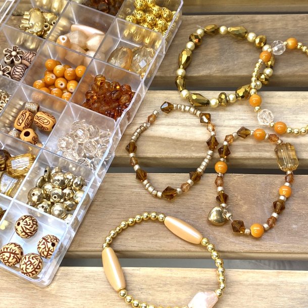 Glasperlest - Karneolorange