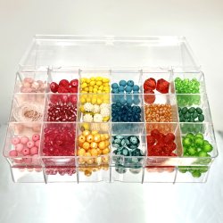 Glasperlest - Flerfarvemix