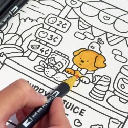 Roholt Studio, 120 Dobbeltendede Vandbaserede Brushpens