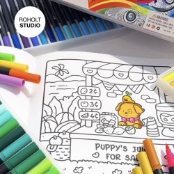 Roholt Studio, 120 Dobbeltendede Vandbaserede Brushpens