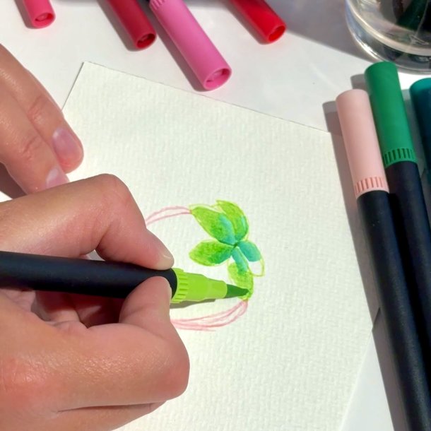 Roholt Studio, 120 Dobbeltendede Vandbaserede Brushpens