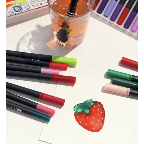 Roholt Studio, 120 Dobbeltendede Vandbaserede Brushpens