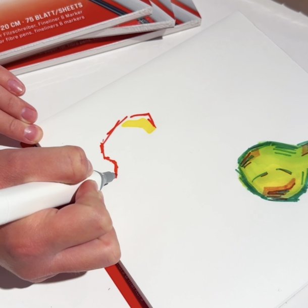 Hahnemhle Layoutblok til Tuscher - 20x20cm