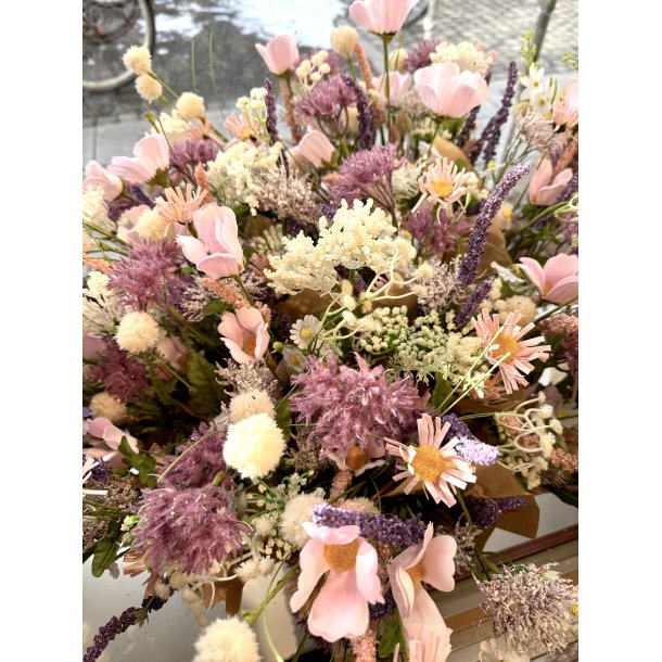 Buket Vild Flora - Rosa/Lavendel