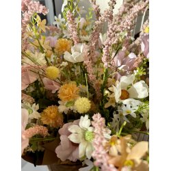 Buket Vild Flora - Hvid/Rosa